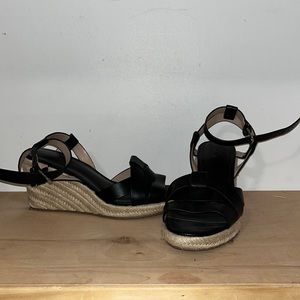 NWOT black wedges.